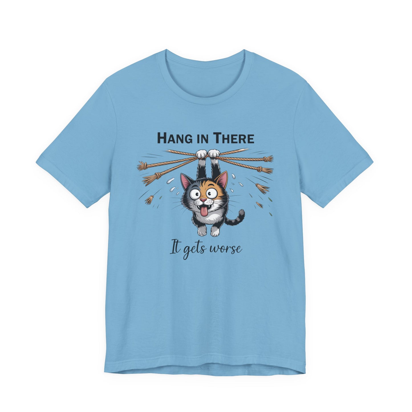 T-Shirt - Animal - Cat - Hang in there (1a)
