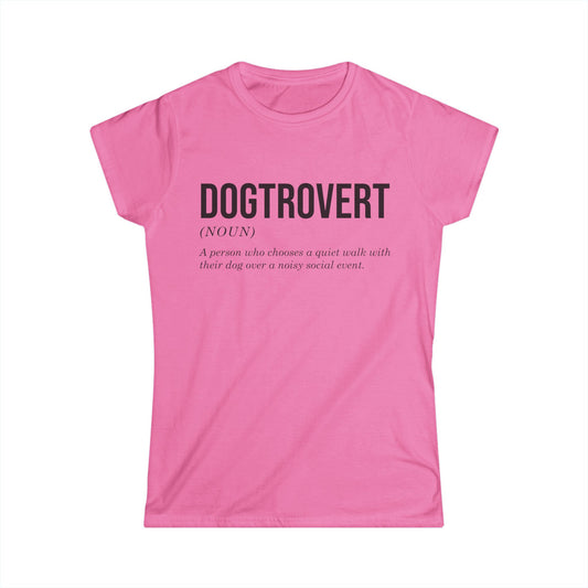 Female T-Shirt - Animal Lover - Dogtrovert (1a)