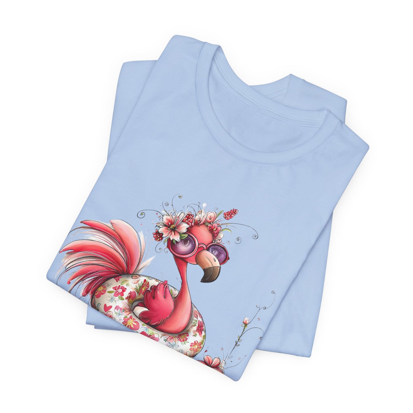 T-Shirt - Animal - Flamingo - Summer Time 01