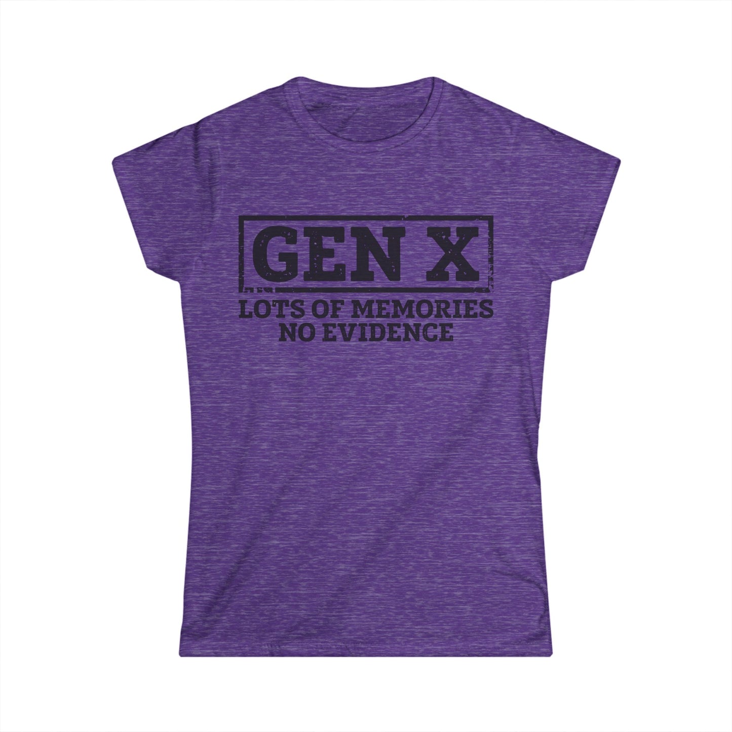 Female T-Shirt - Sassy  - GenX No Memories (01-black)