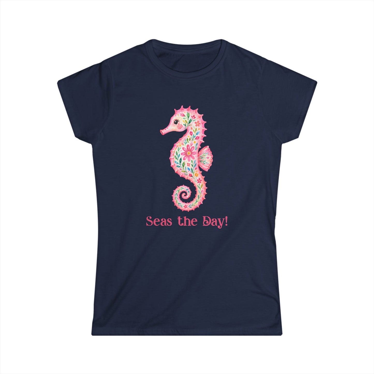Female T-Shirt - Animal - Seas the Day Sea Horse (01)