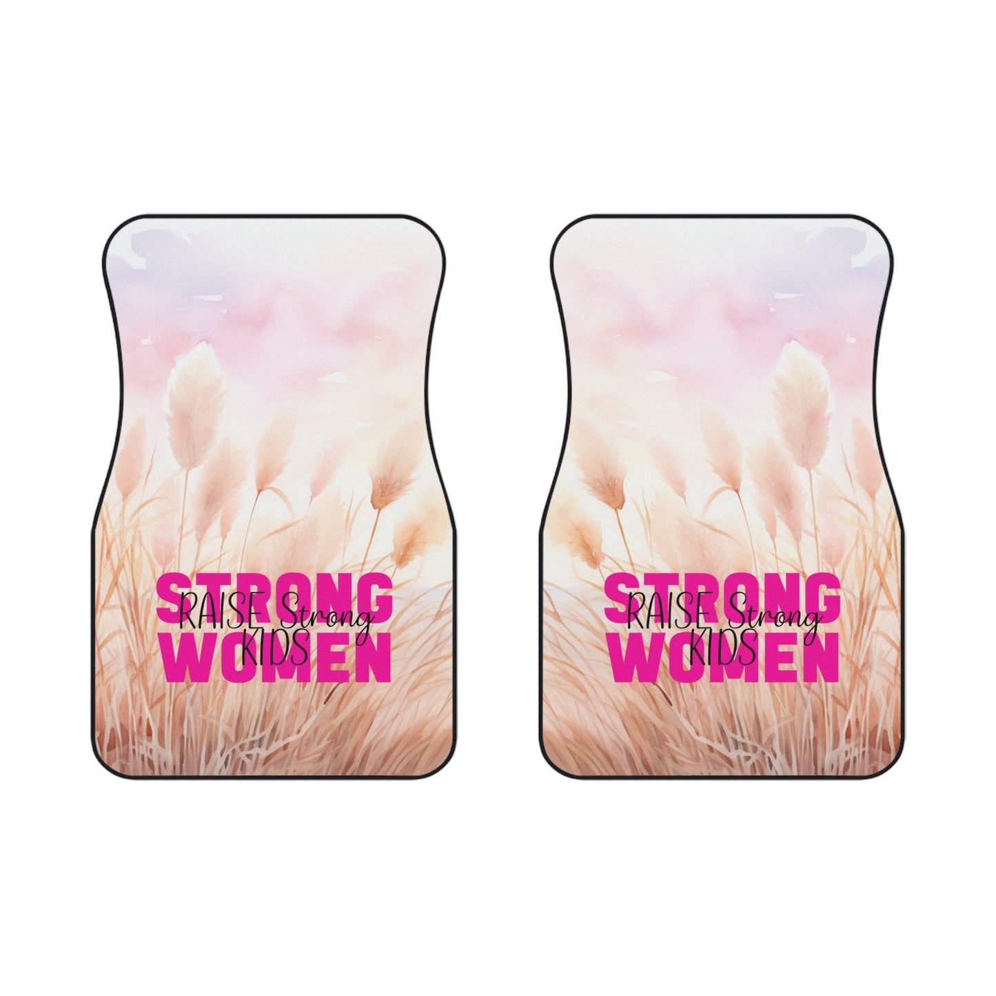 Car Mats (2x Front) - Strong Women Raise Strong Kids