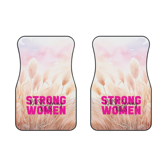 Car Mats (2x Front) - Strong Women Raise Strong Kids