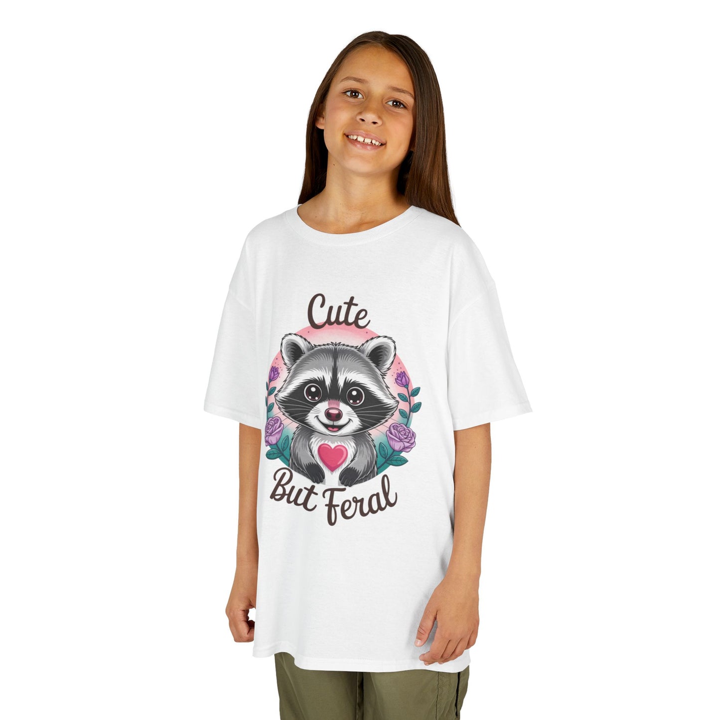 Child Tee - Animal / Racoon - Cute but Feral (01)