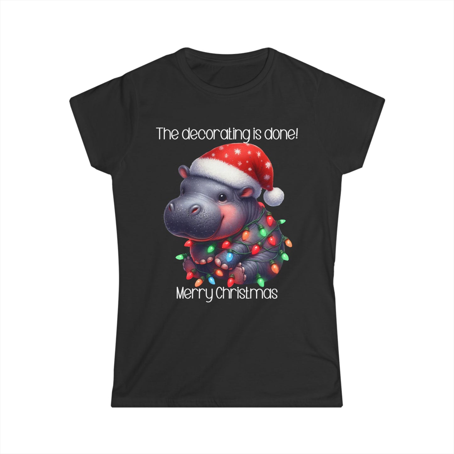 Female T-Shirt - Christmas - Decorating Done (06)