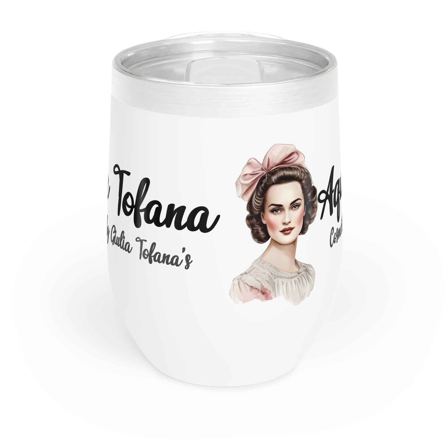 Wine Tumbler - AquaTofana with woman