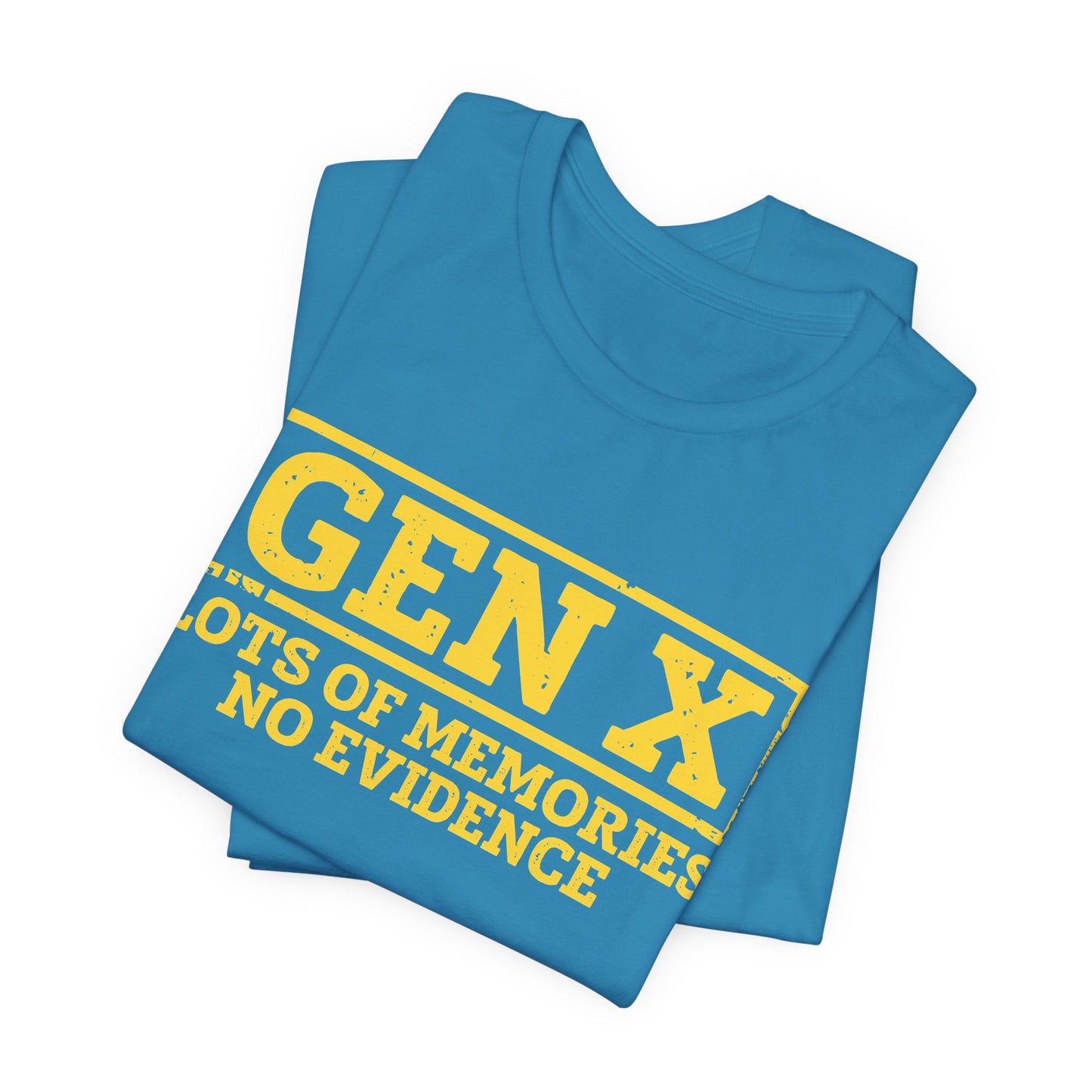 T-shirt - Sarcastic - GenX No Memories (01-yellow)