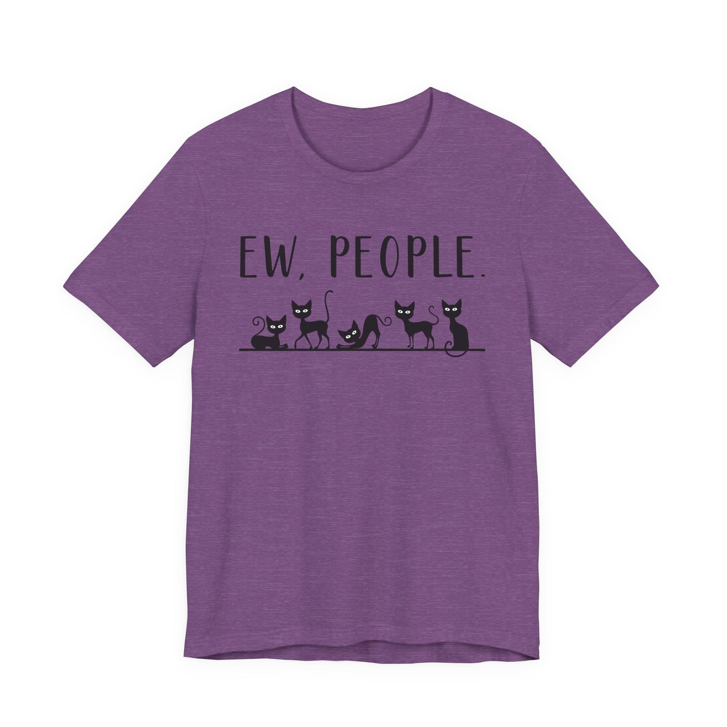 T-Shirt - Animal Lover - Ew People with Black Cats (01)