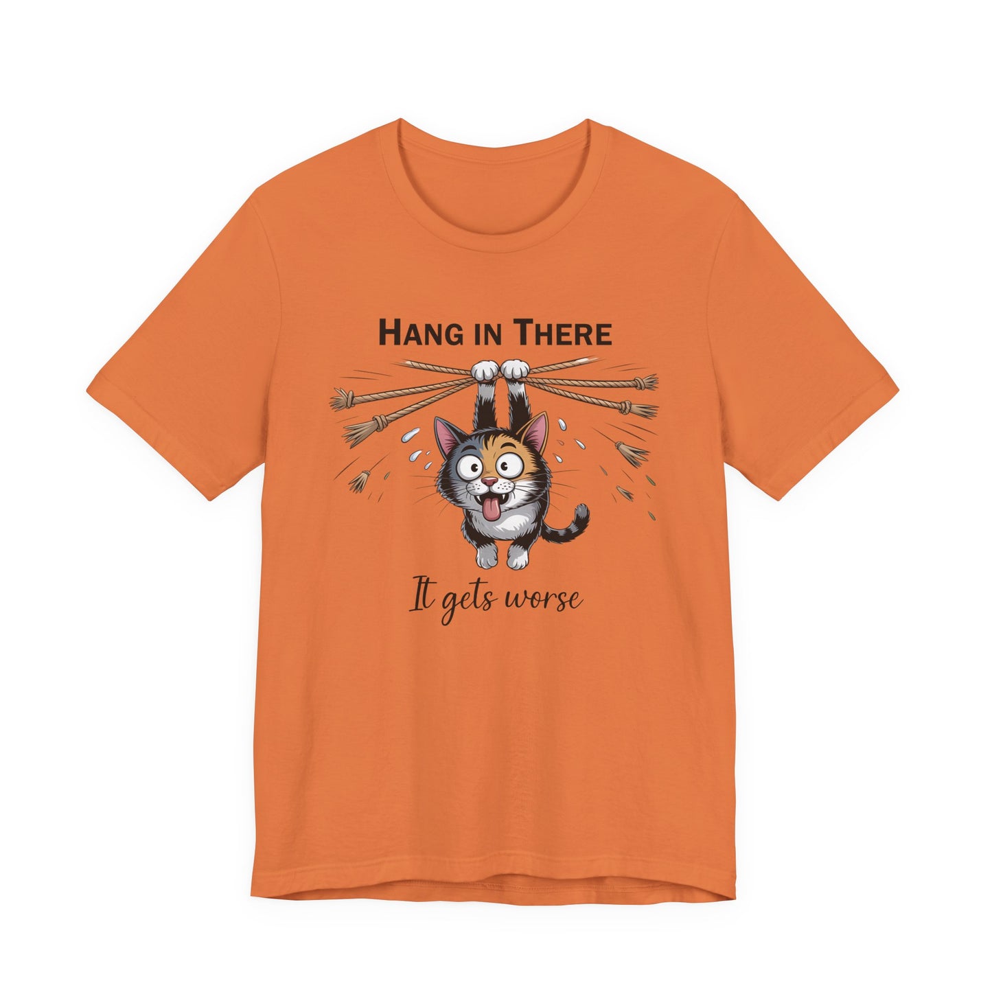 T-Shirt - Animal - Cat - Hang in there (1a)
