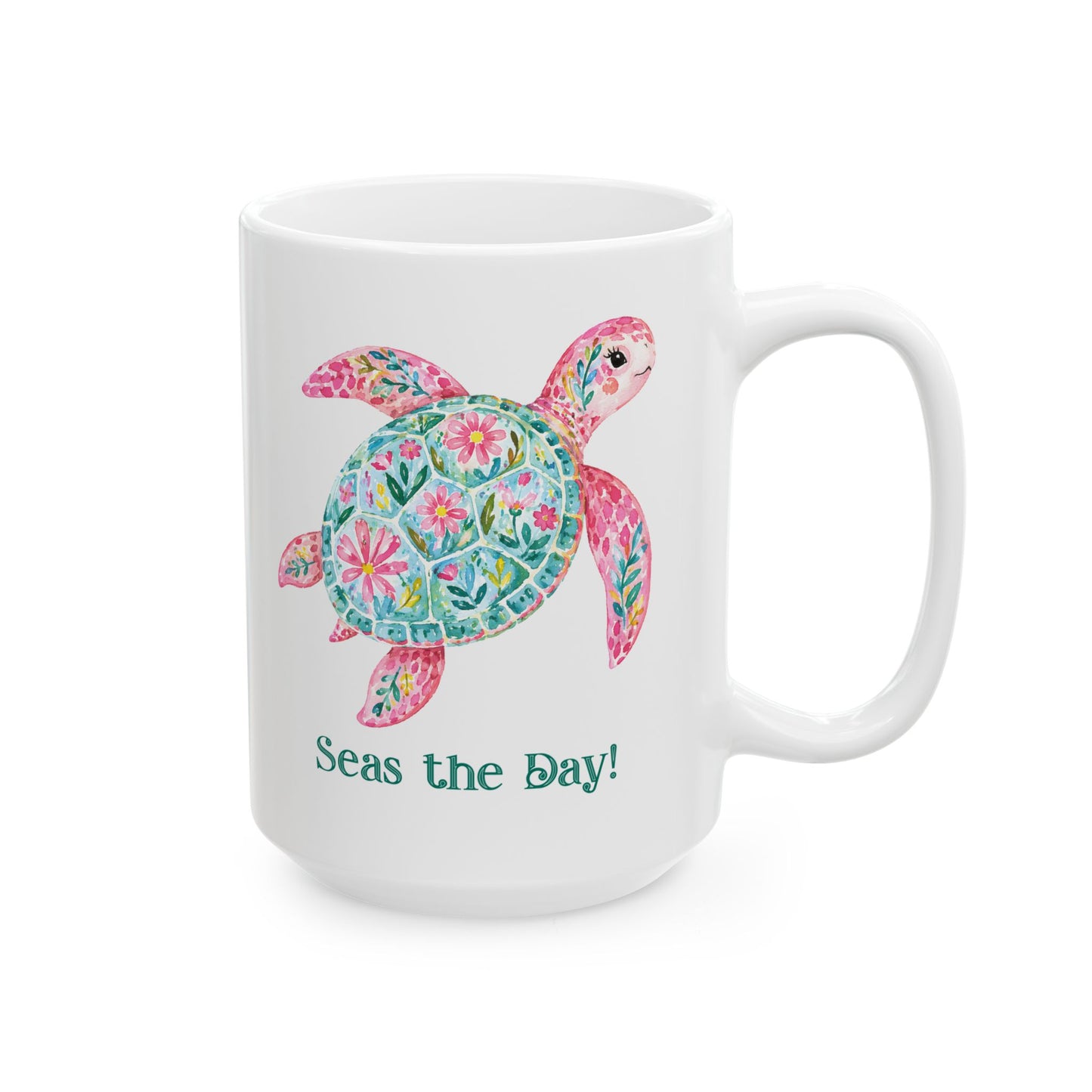Ceramic Mug - Animal - Seas the Day Turtle (01)