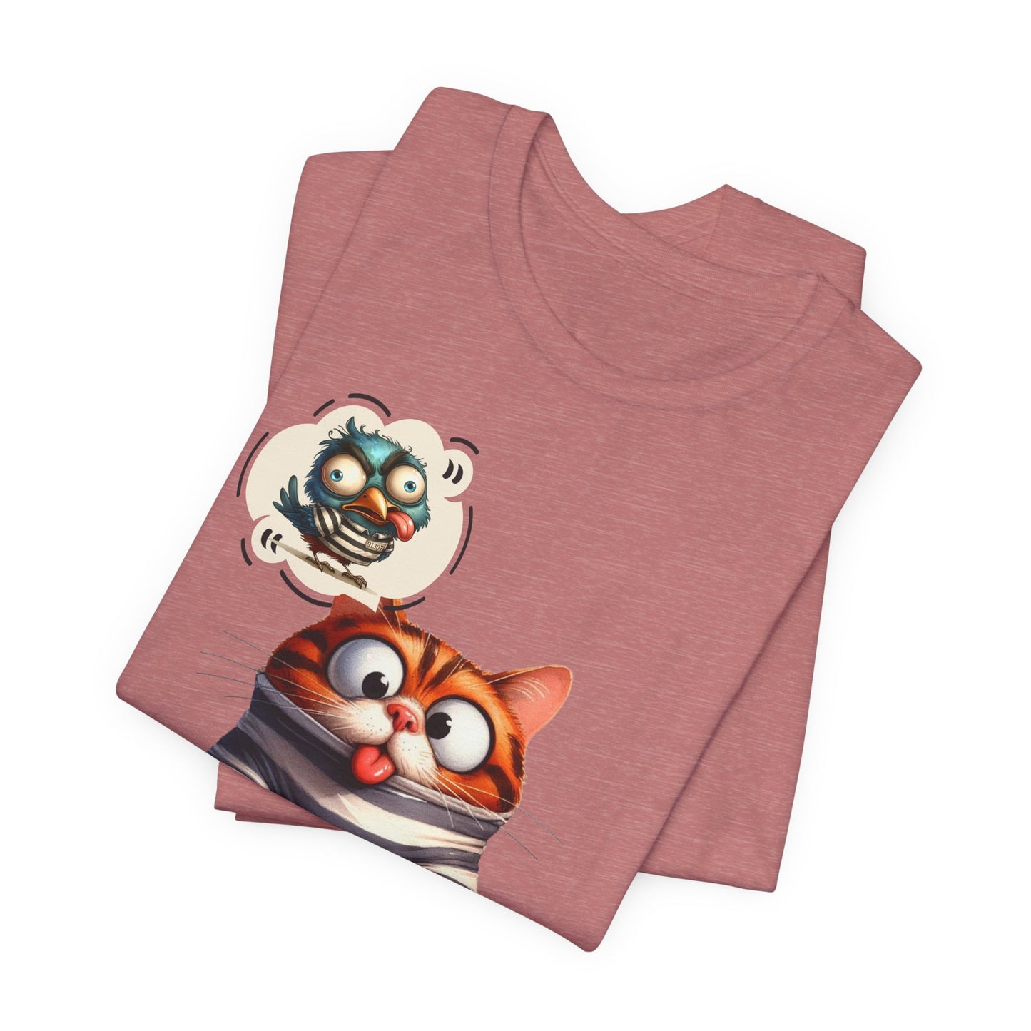 T-Shirt - Animal - Cat - I ate the jail bird (1a)