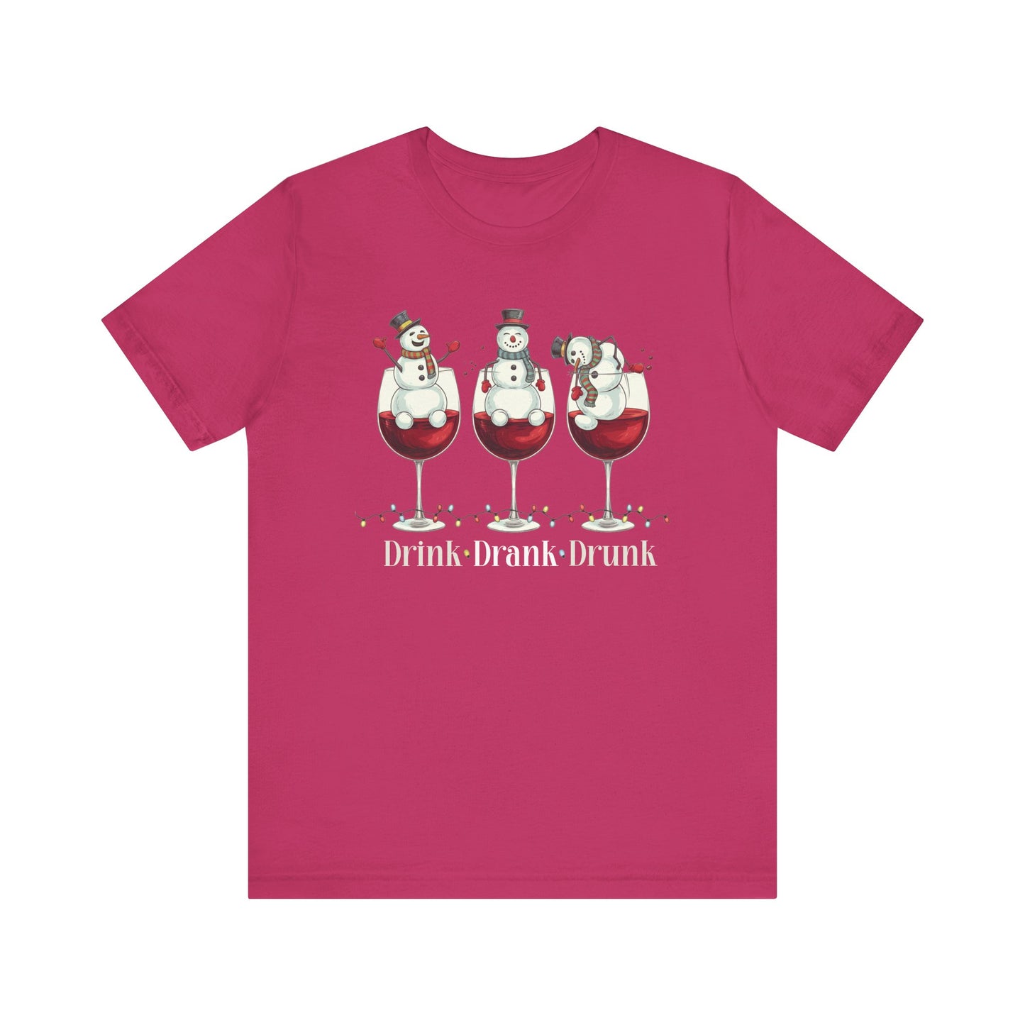 T-shirt - Christmas - Wine Snowmen (01)