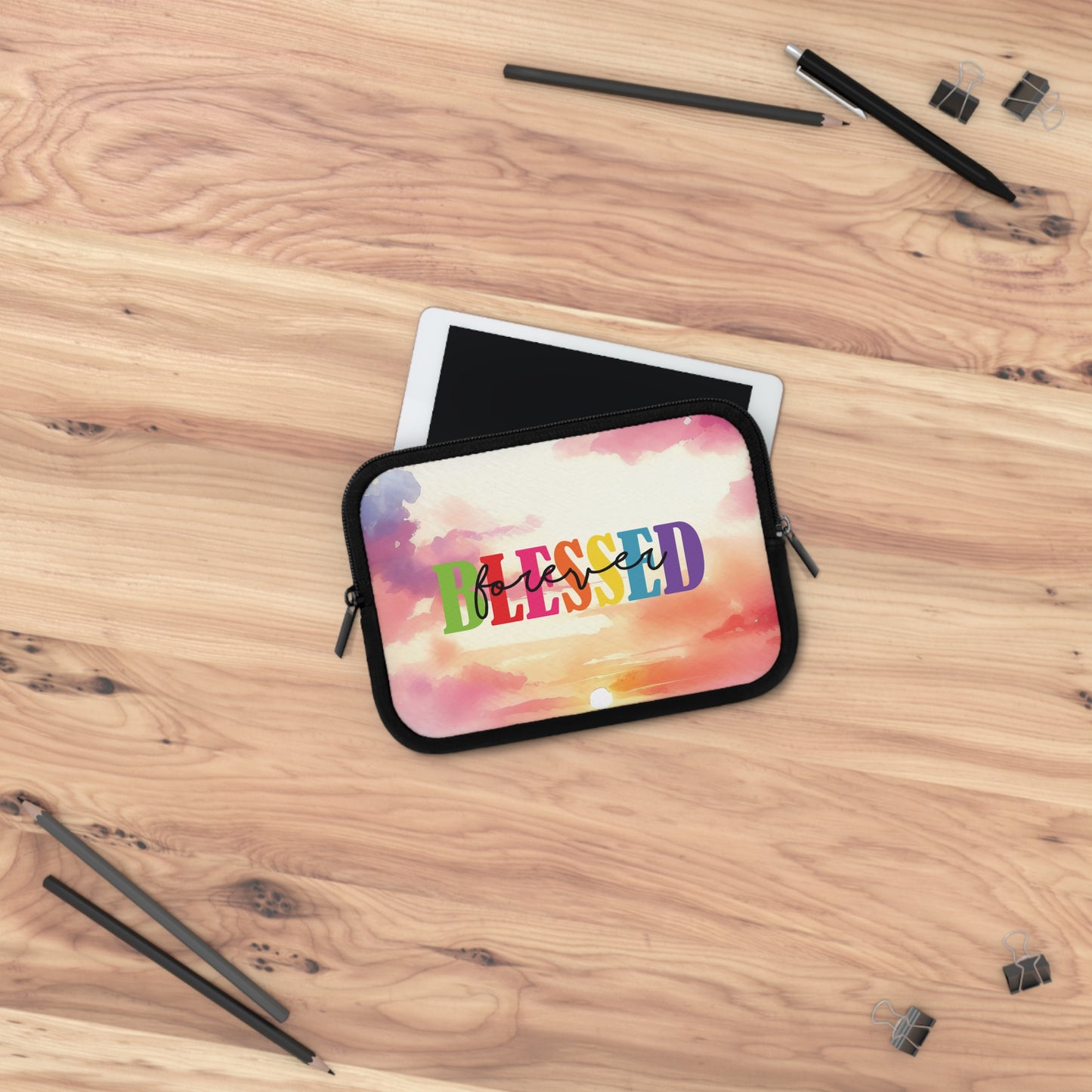 Laptop / Tablet Sleeve - Faith - Blessed Forever (1)