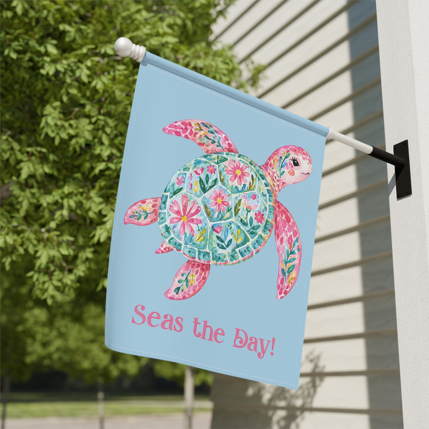 Garden Flag - Season -  Seas the Day Turtle (01)