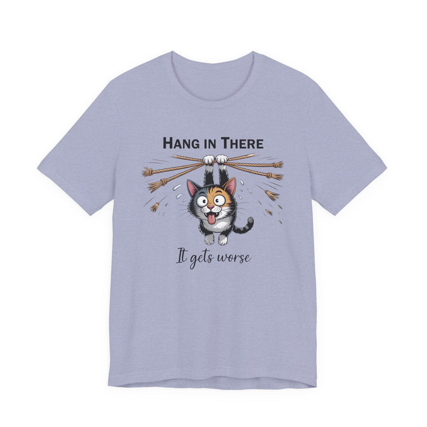 T-Shirt - Animal - Cat - Hang in there (1a)
