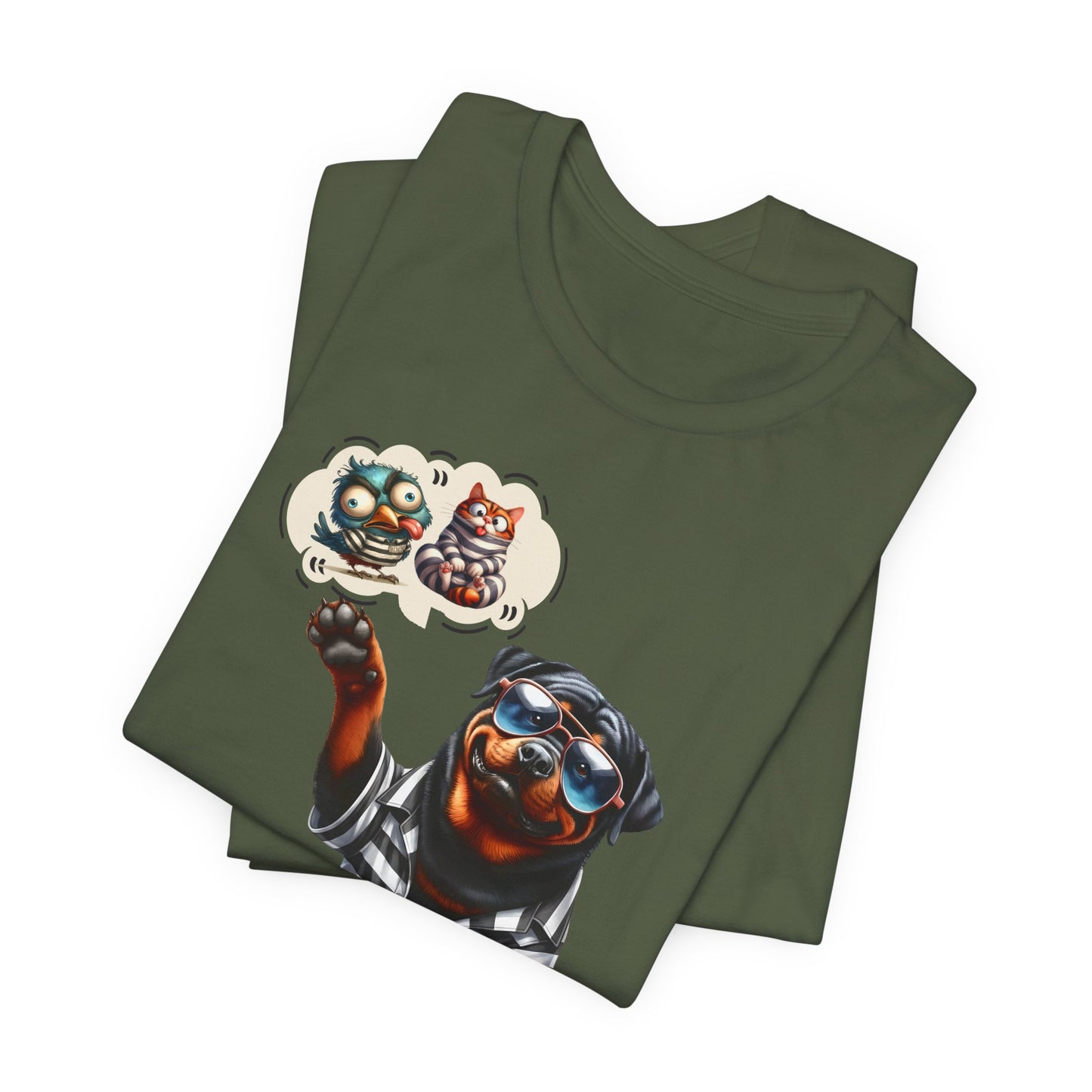 T-Shirt - Animal - Dog - I ate the cat that ate jail bird (1b)
