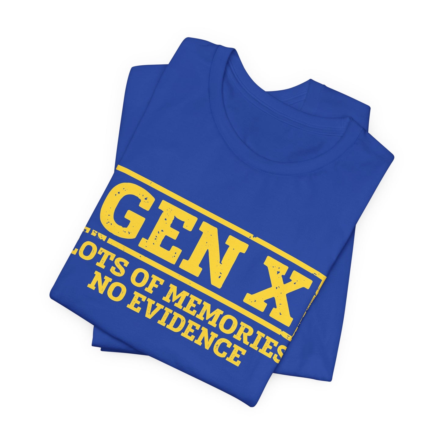 T-shirt - Sarcastic - GenX No Memories (01-yellow)