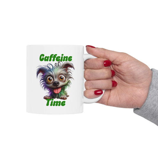 Ceramic Mug - Caffeine Time with dog (3)