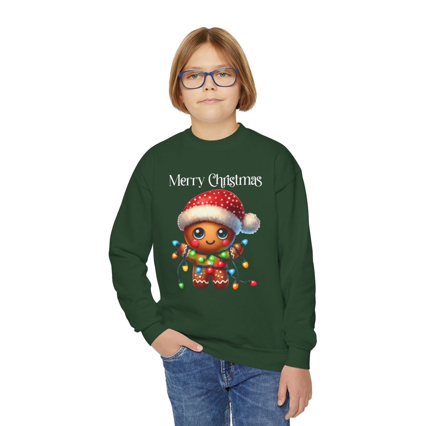 Child Sweatshirt - Christmas - Gingerbread - Merry Christmas (02a)