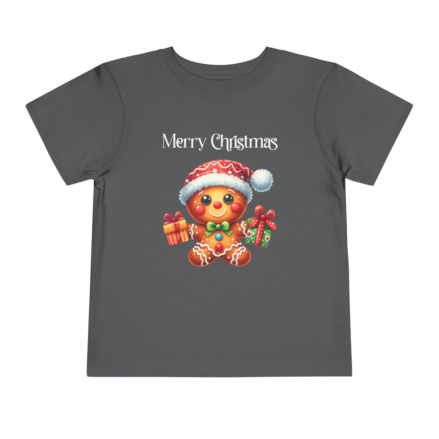 Toddler Tee - Christmas - Gingerbread - Merry Christmas (01a)