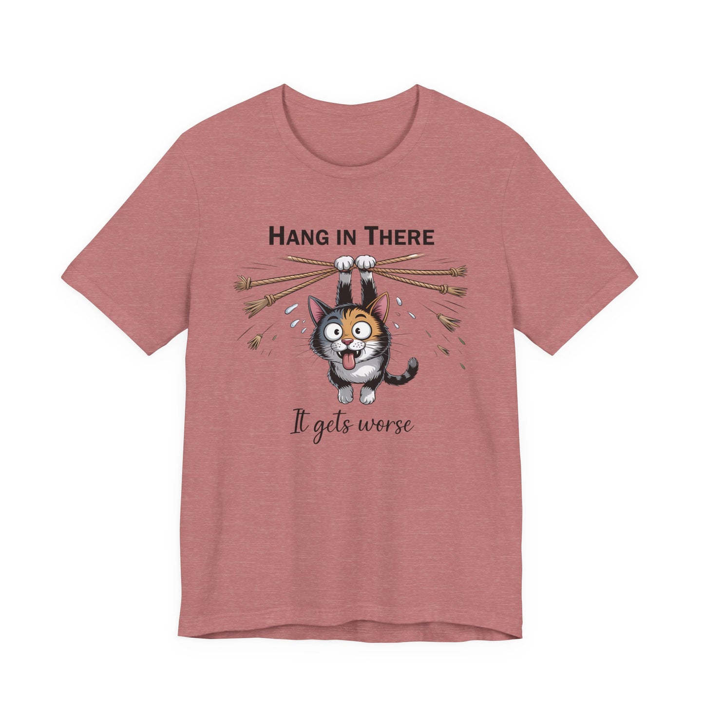 T-Shirt - Animal - Cat - Hang in there (1a)