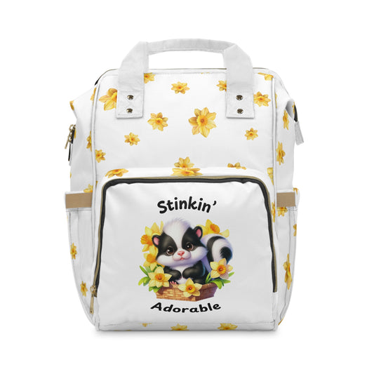 Diaper Backpack - Stinkin' Adorable with Skunk (1)