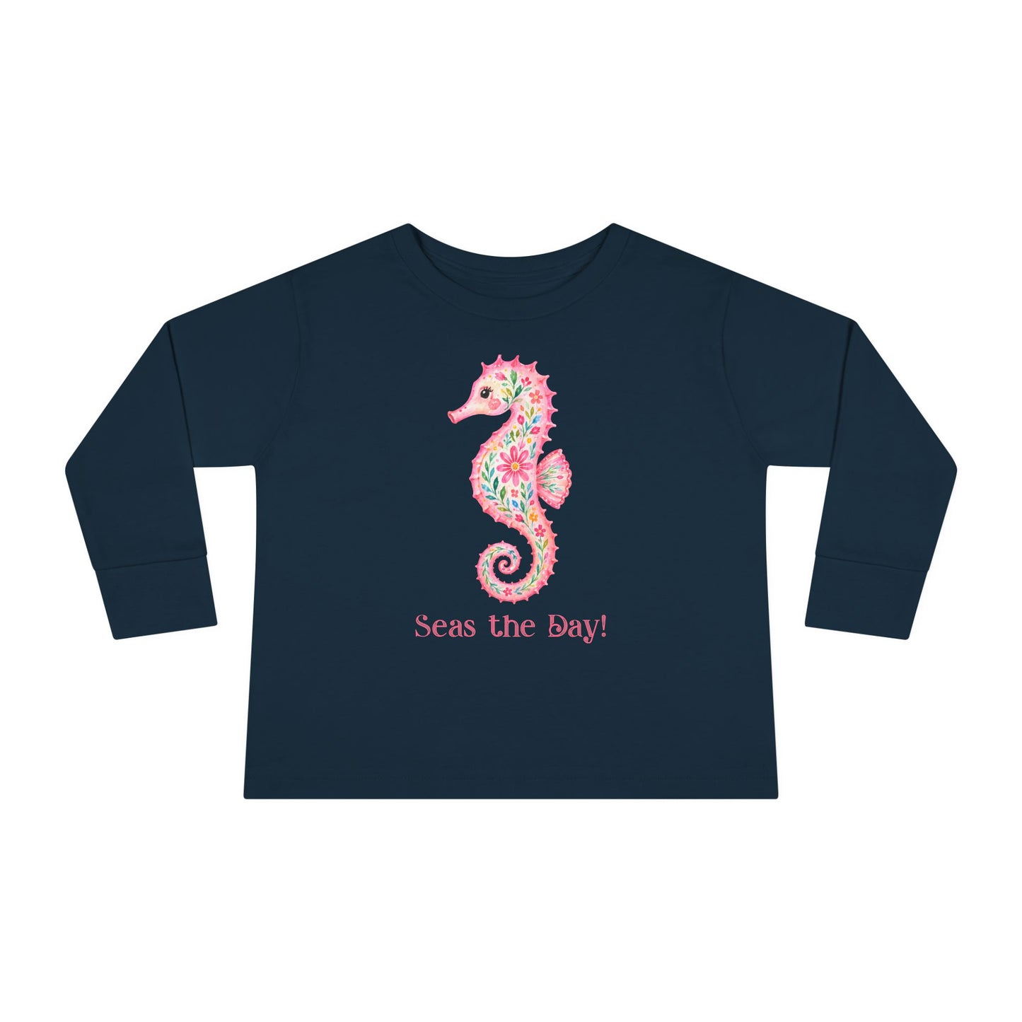 Toddler LS Tee - Animal - Seas the Day Seahorse (01)