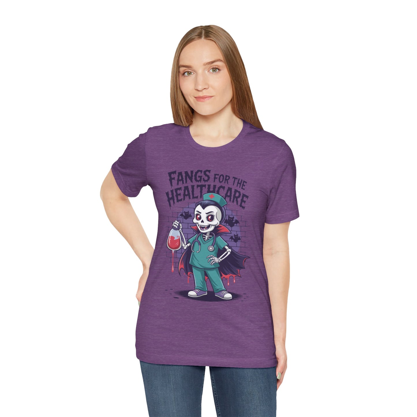 T-Shirt - Medical / Halloween - Fangs for the Healthcare (01a)
