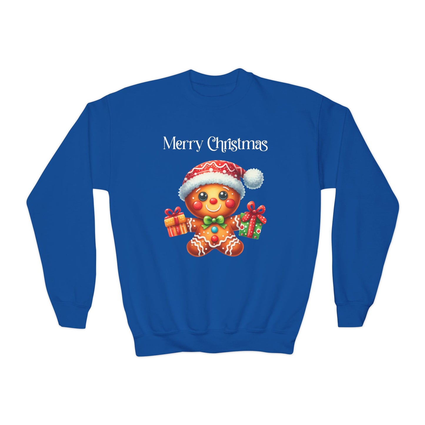 Child Sweatshirt - Christmas - Gingerbread - Merry Christmas (01a)