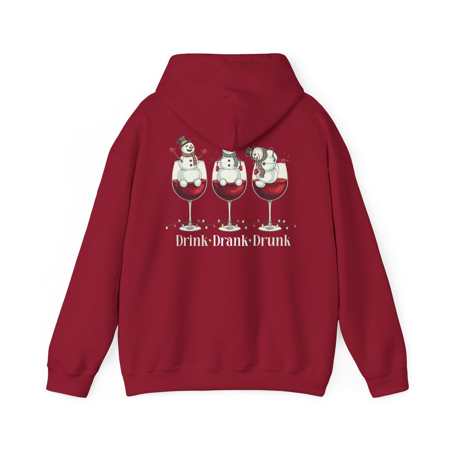 Heavy Blend Hoodie - Winter - Snowmen Drink Drank Drunk (01)