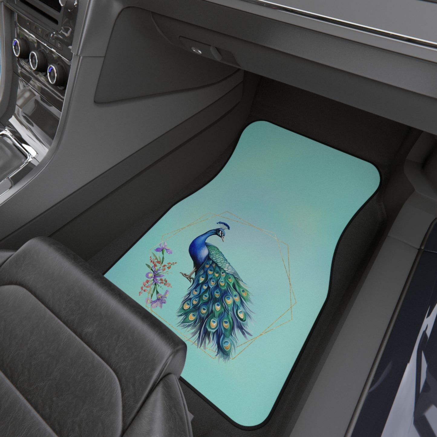 Car Mats - Animal -Peacock (2)