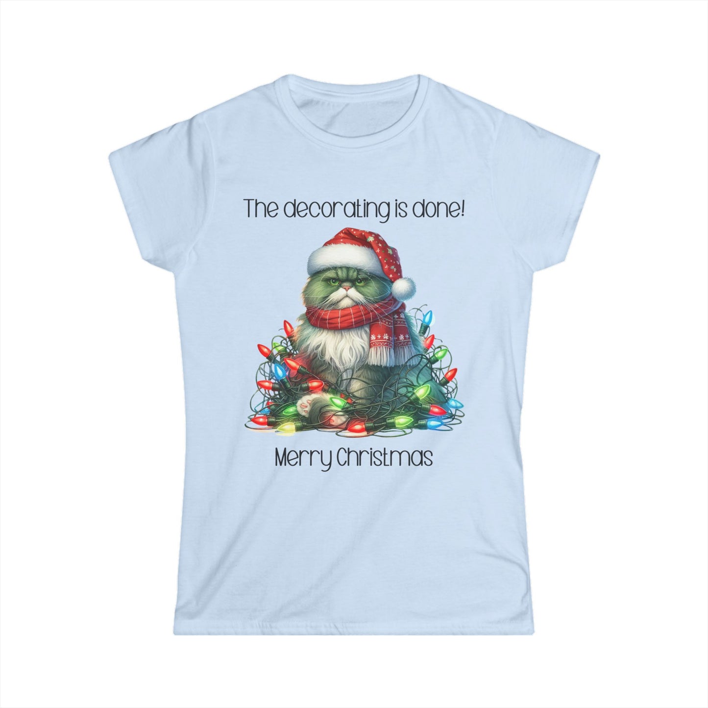 Female T-Shirt - Christmas - Decorating Done (03)