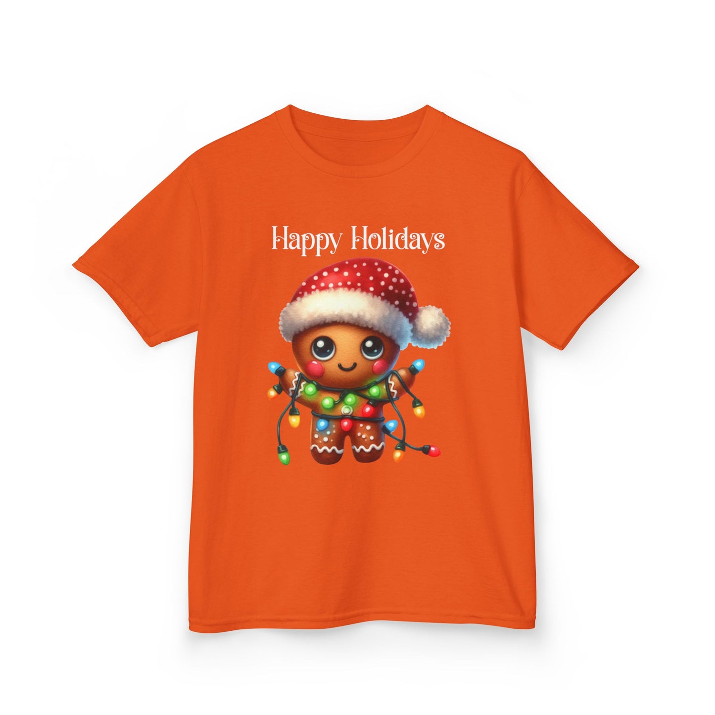 Child Tee - Christmas - Gingerbread - Happy Holidays (02a)