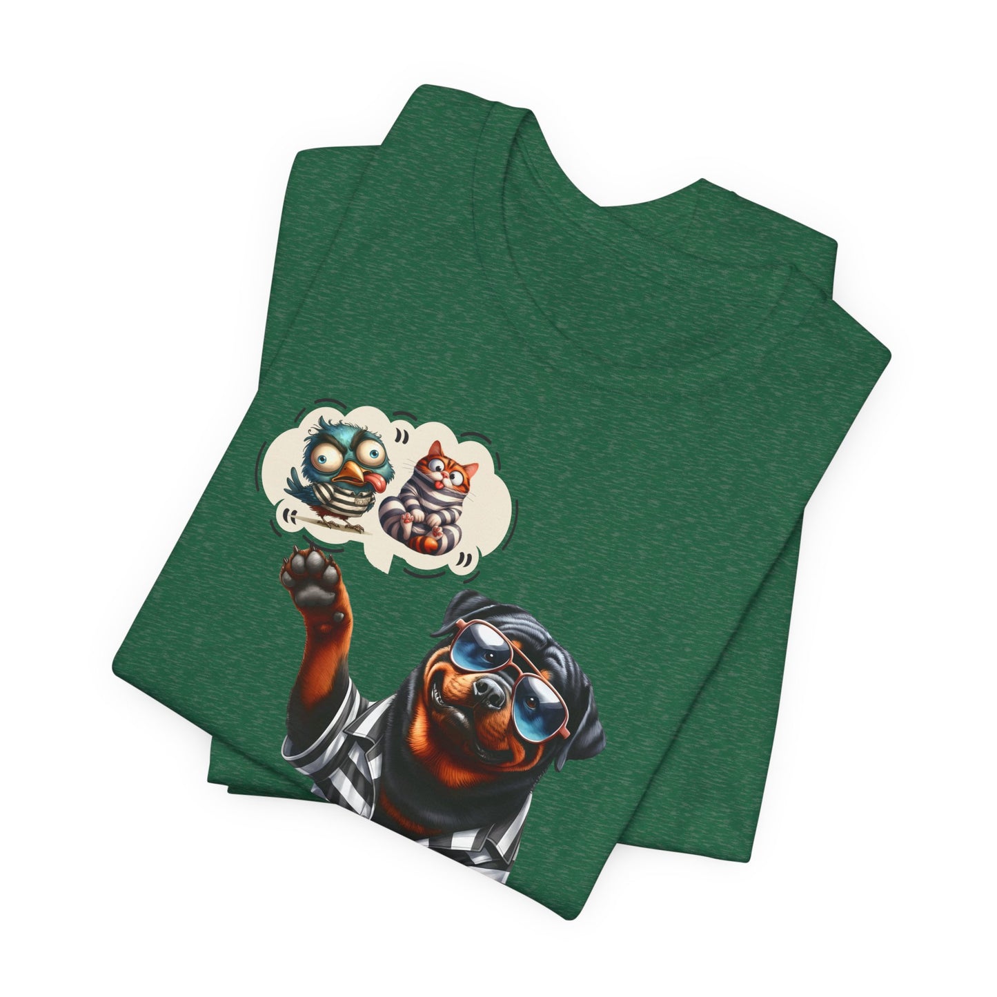 T-Shirt - Animal - Dog - I ate the cat that ate jail bird (1b)