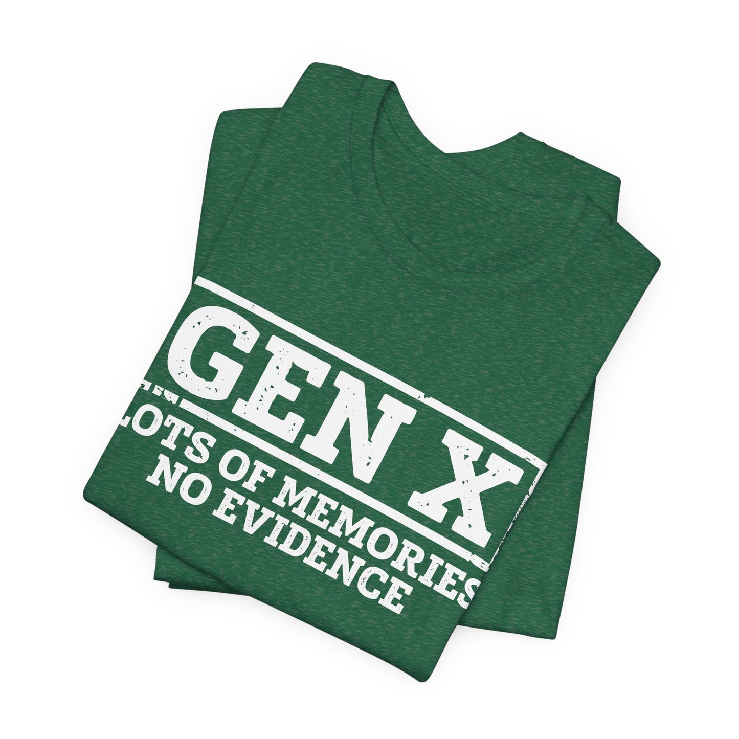 T-shirt - Sarcastic - GenX No Memories (01-white)