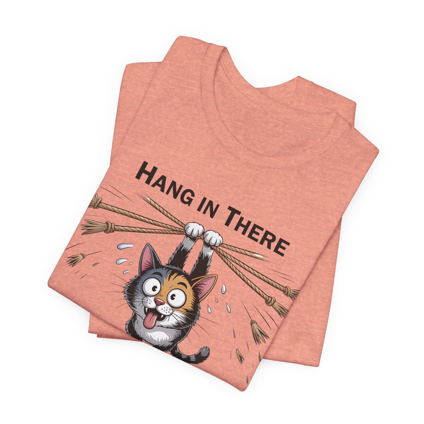 T-Shirt - Animal - Cat - Hang in there (1a)