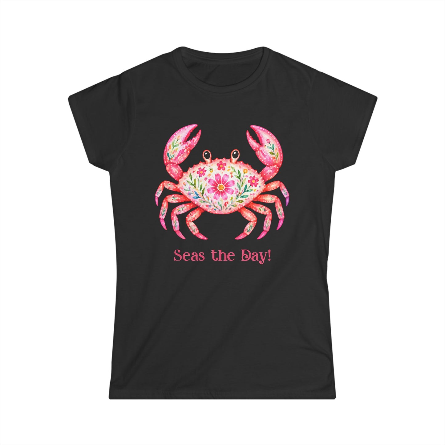 Female T-Shirt - Animal - Seas the Day Crab (01)