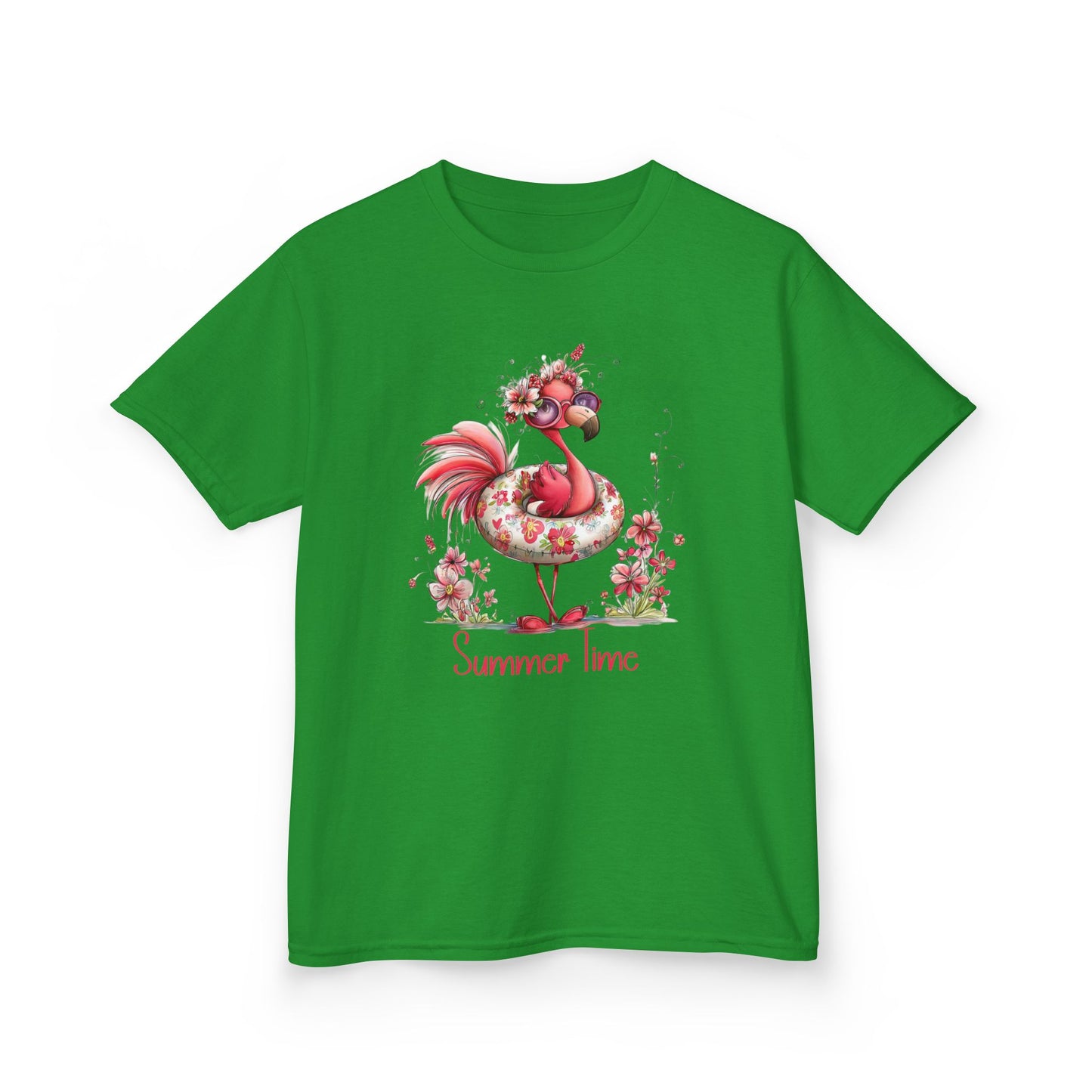 Child Tee - Animal - Flamingo - Summer Time (01)