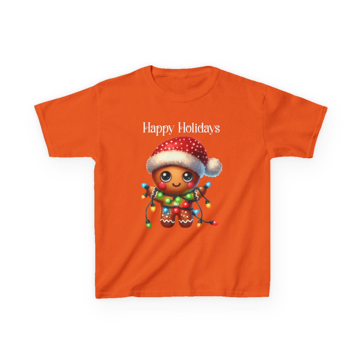 Child Tee - Christmas - Gingerbread - Happy Holidays (02a)
