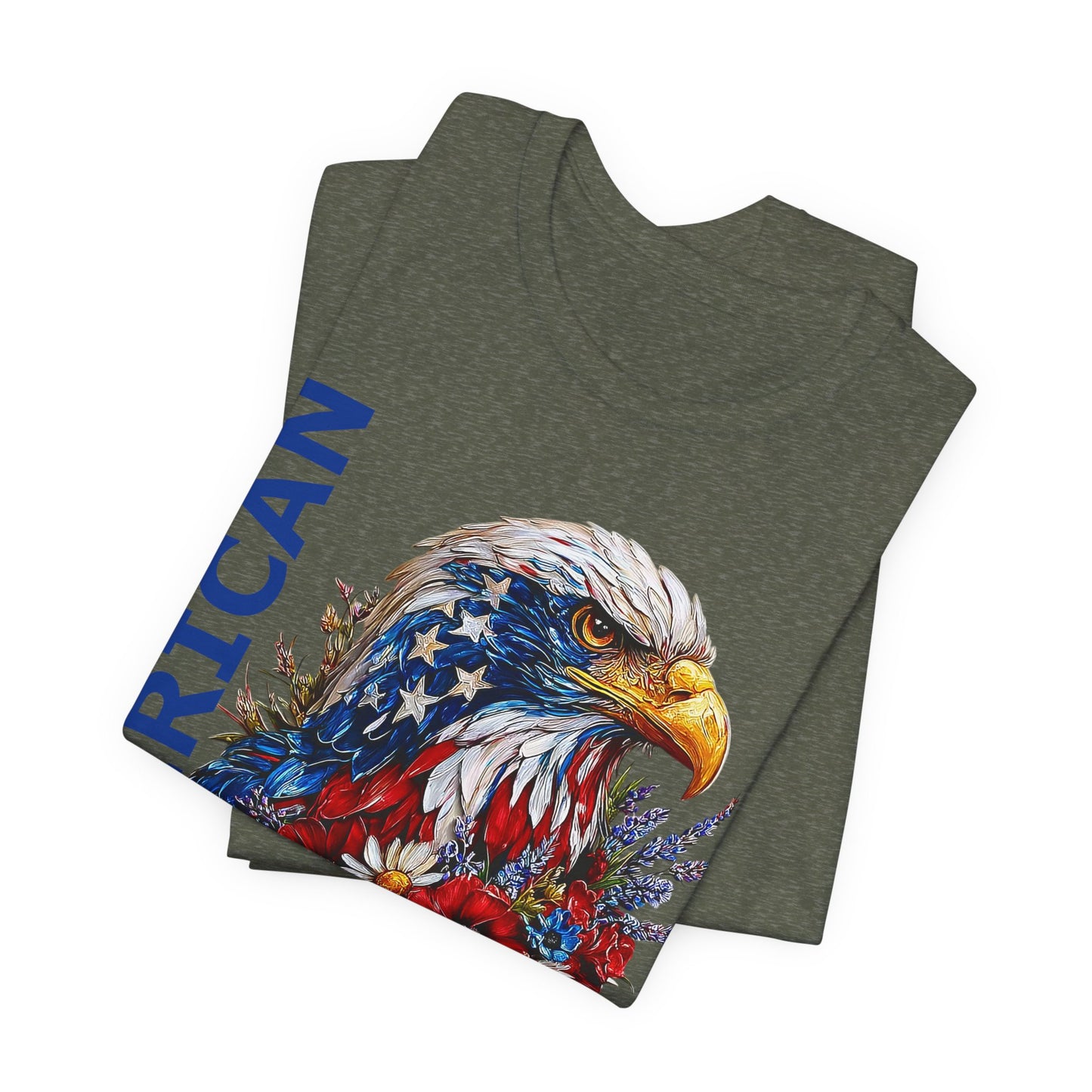 T-Shirt - American - American Girl with Eagle 01