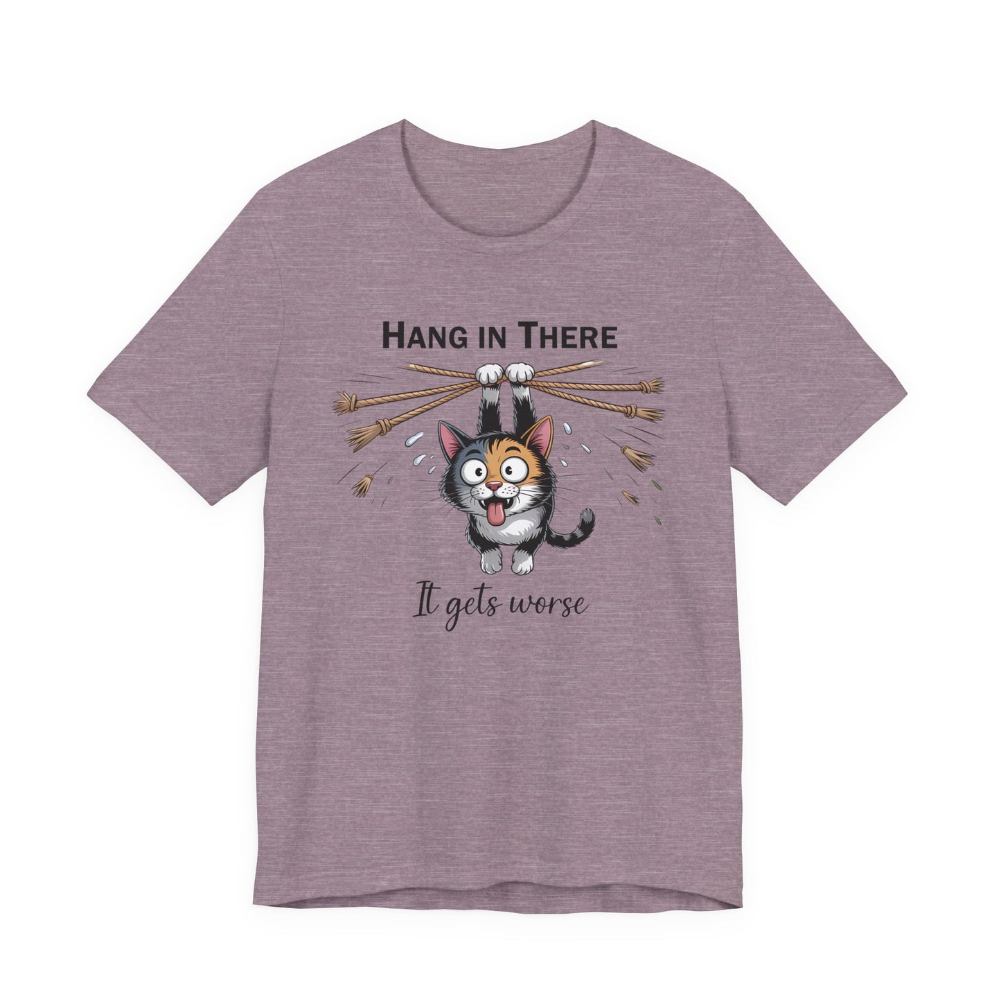 T-Shirt - Animal - Cat - Hang in there (1a)