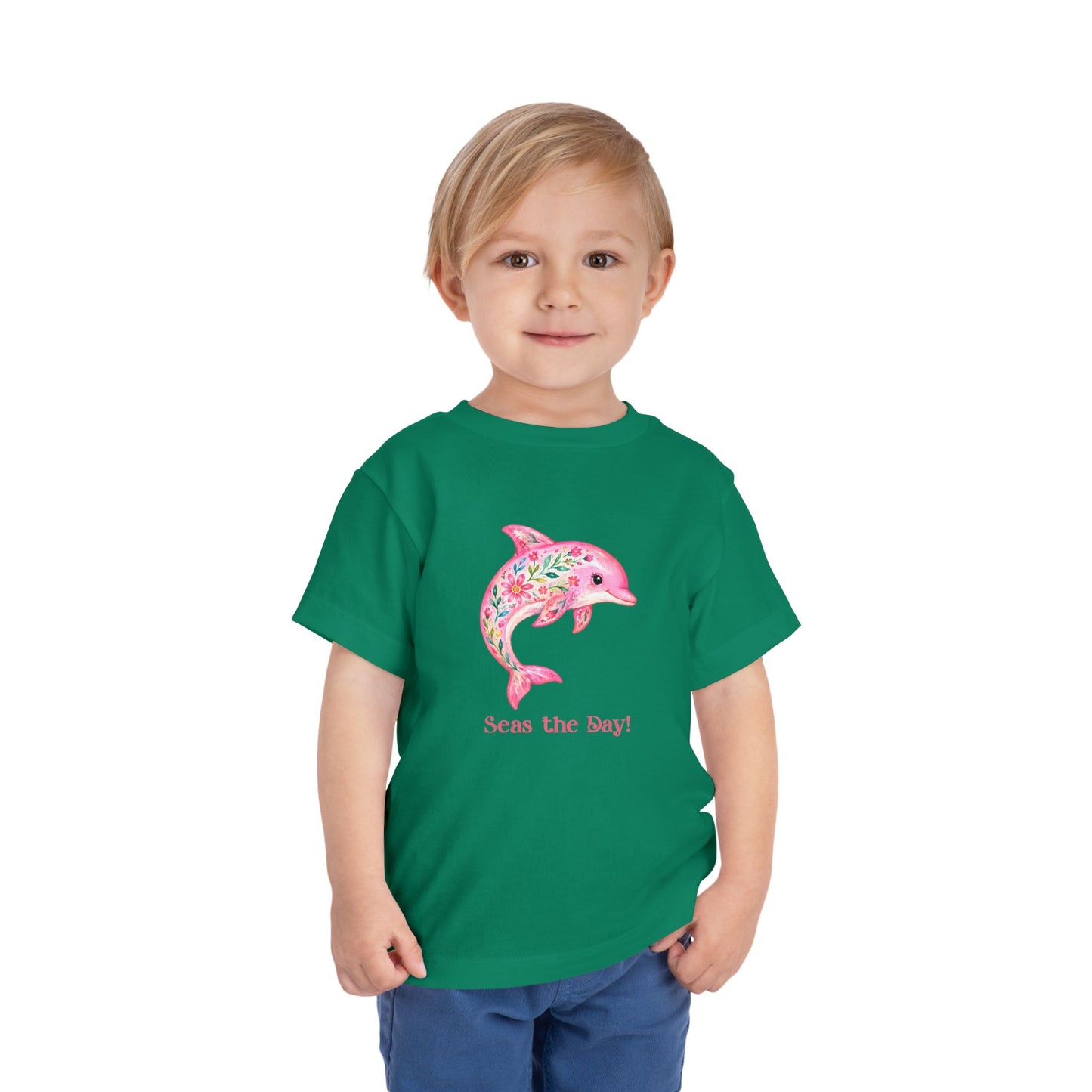 Toddler Tee - Animal - Seas the Day Dolphin (01)
