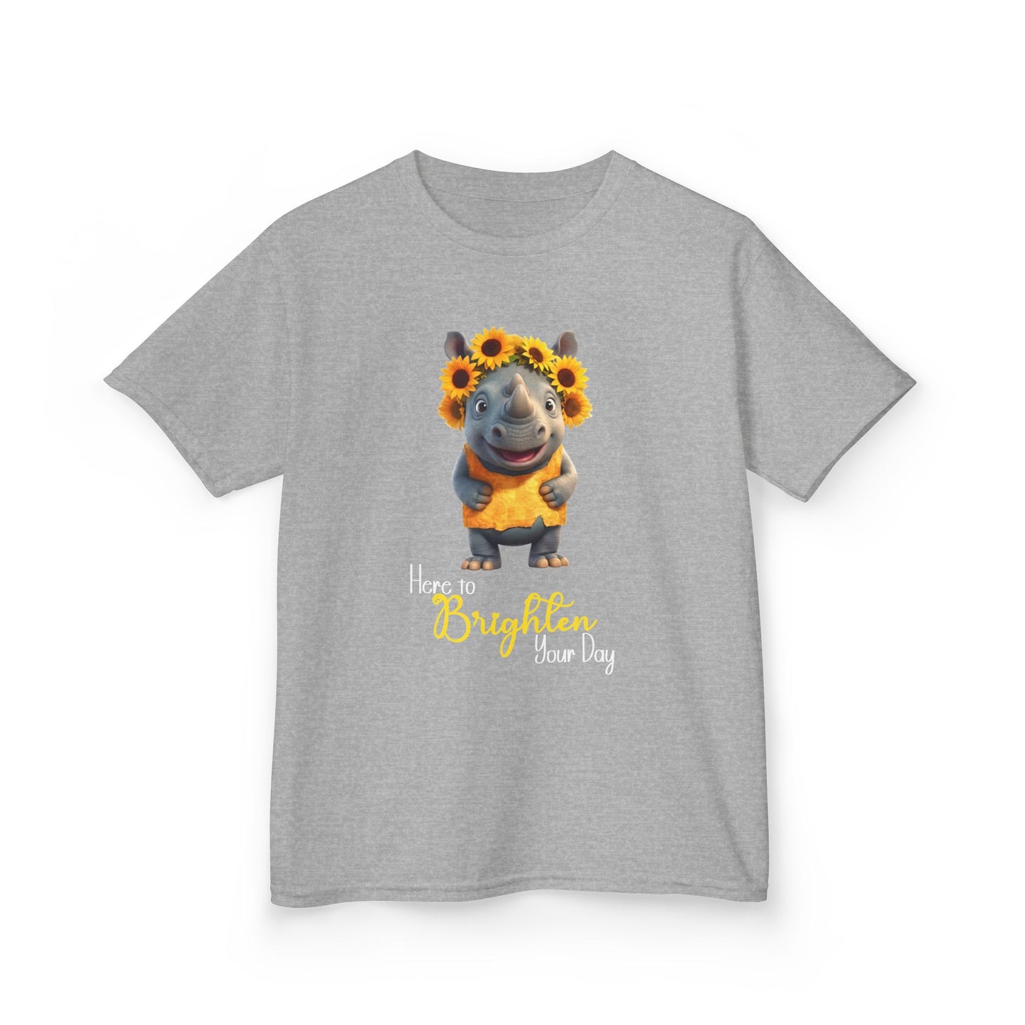 Child Tee - Animal - Here to Brighten, Rhino (01)