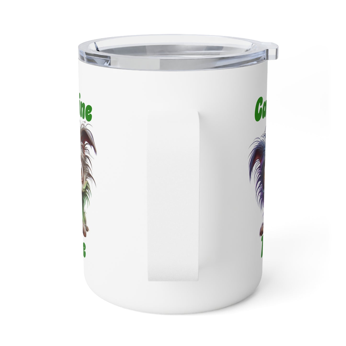 Insulated Coffee Mug - Caffeine Time with dog (3)