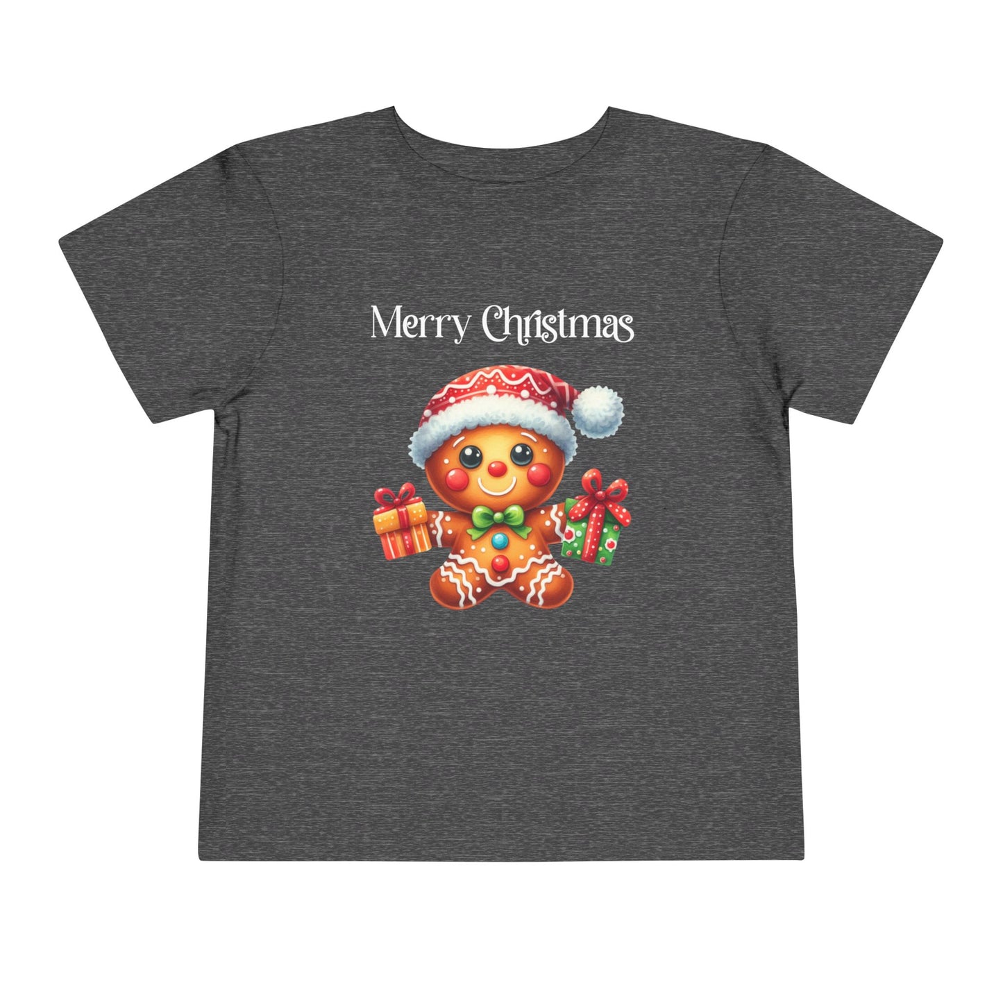 Toddler Tee - Christmas - Gingerbread - Merry Christmas (01a)