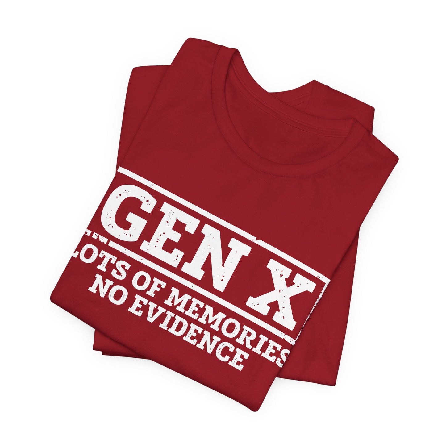 T-shirt - Sarcastic - GenX No Memories (01-white)
