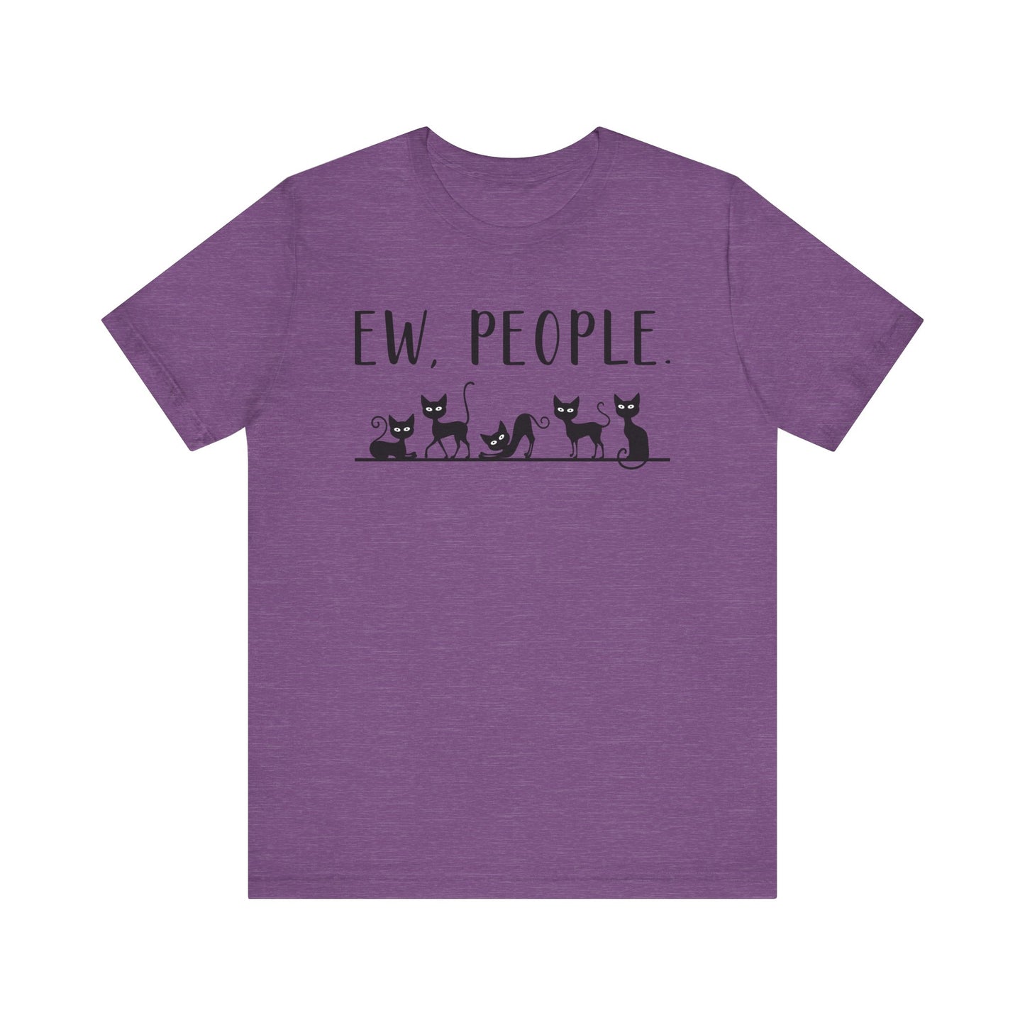 T-Shirt - Animal Lover - Ew People with Black Cats (01)