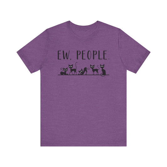T-Shirt - Animal Lover - Ew People with Black Cats (01)