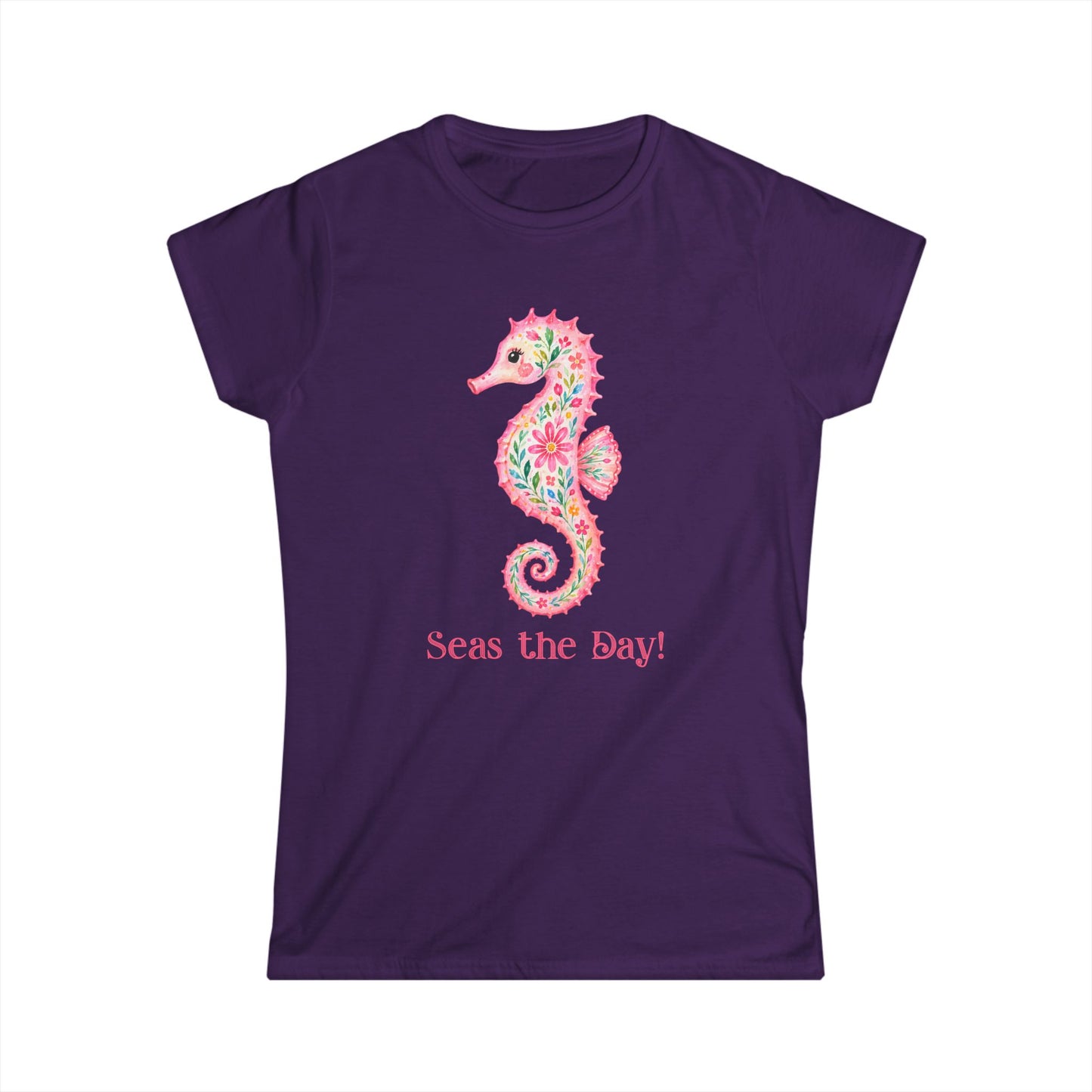 Female T-Shirt - Animal - Seas the Day Sea Horse (01)