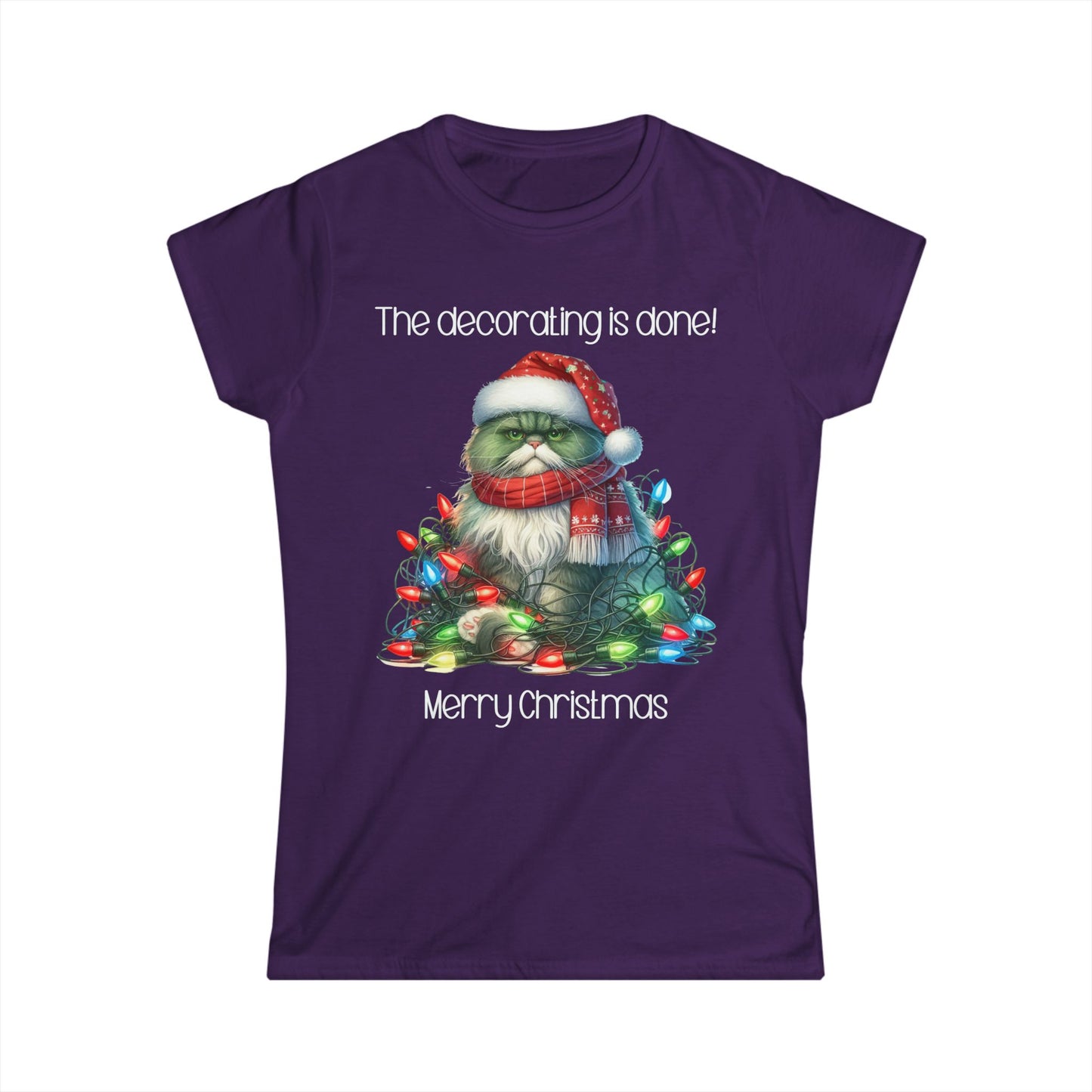 Female T-Shirt - Christmas - Decorating Done (03)